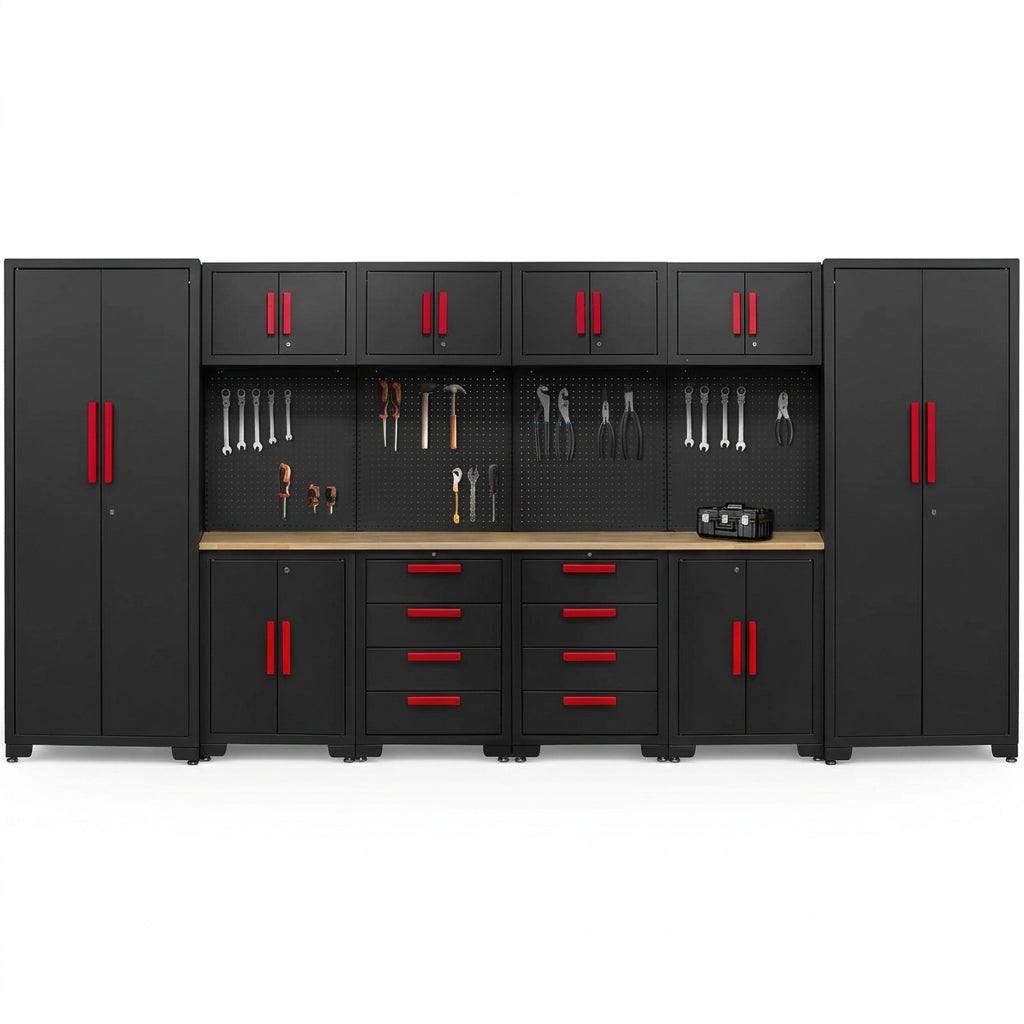 Garage Storage Cabinet System - 2 * 6-Pcs Workshop Set