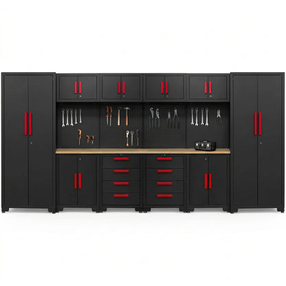 Garage Storage Cabinet System - 2 * 6-Pcs Workshop Set
