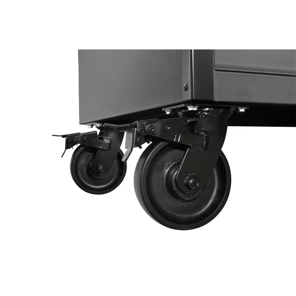 HD 46 In. Wide 24.5 In. Deep 12-Drawer Tool Chest and Rolling Cab Set, Matte Black
