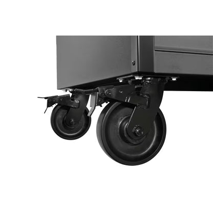 HD 46 In. Wide 24.5 In. Deep 12-Drawer Tool Chest and Rolling Cab Set, Matte Black