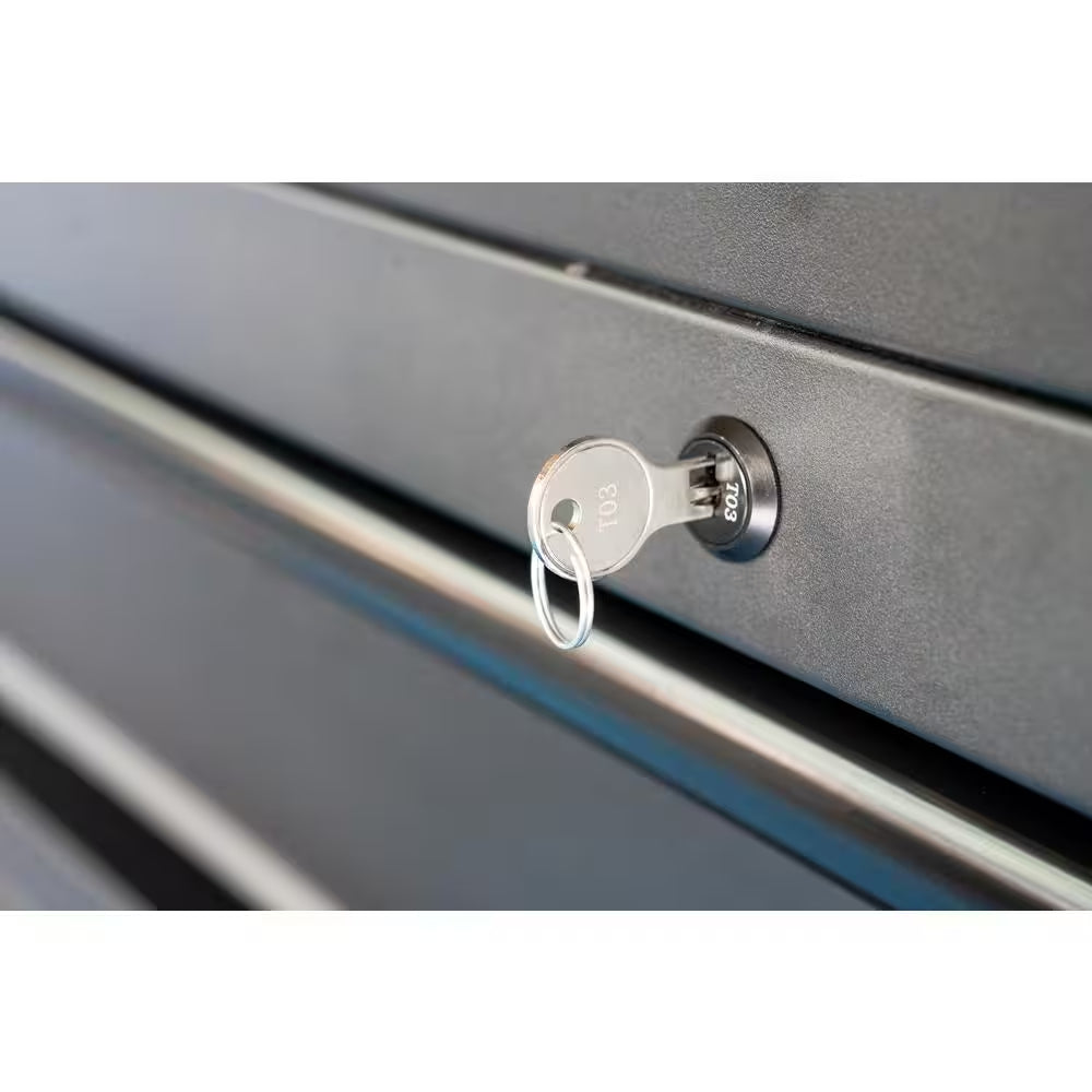 HD 46 In. Wide 24.5 In. Deep 12-Drawer Tool Chest and Rolling Cab Set, Matte Black